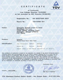 Electric-chain-hoist-CE-certification